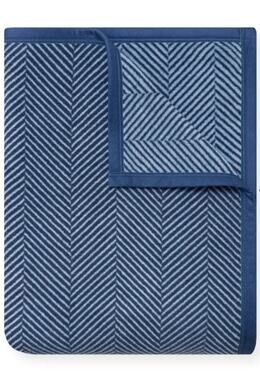 ChappyWrap Reversible Blanket 60"x80" Harborview Herringbone Navy